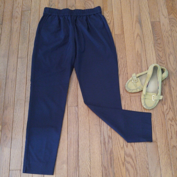 J.Crew Navy Dressy Jogger Slacks - Picture 7 of 8